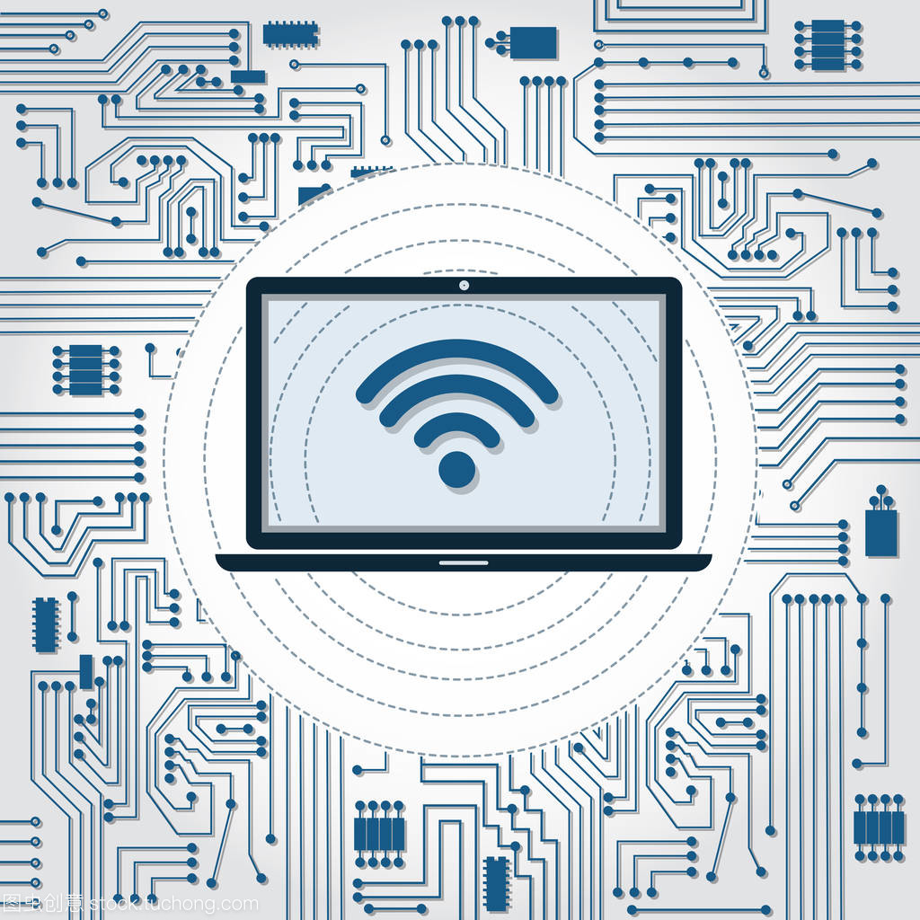手提電腦、 無線網絡和電子產品的電路